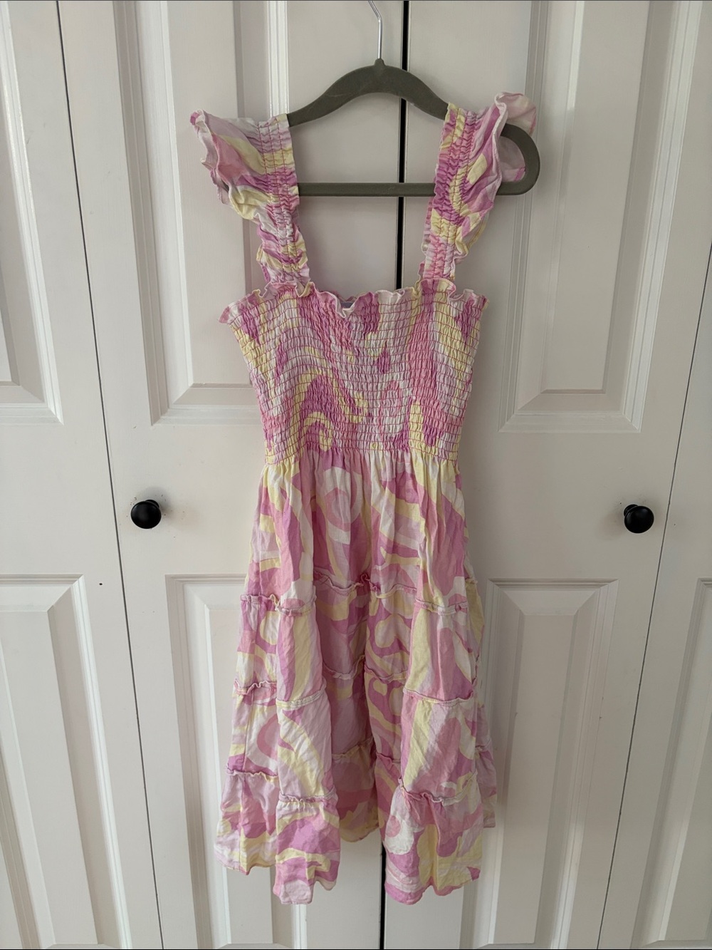 Hill House Kids Candy Kaleidoscope Linen Print size 11/12